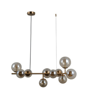 Suspension Frontera Verre,Acier Miel Laiton