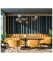 Frontera Pendant Glass, Steel Honey Brass