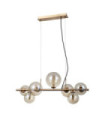 Suspension Canello Verre,Acier Miel Laiton