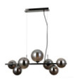 Suspension Canello Verre,Acier Chromé noir
