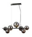 Suspension Canello Verre,Acier Chromé noir