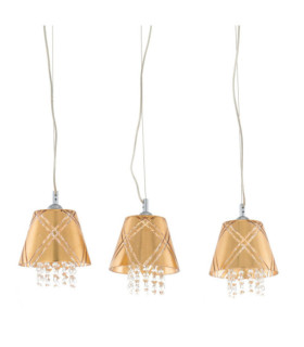 Blaze pendant light Glass, metal alloy Gold