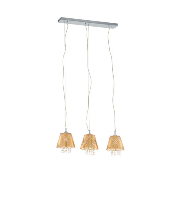 Blaze pendant light Glass, metal alloy Gold