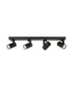 Barre de spots Spiela Acier,Aluminium Noir