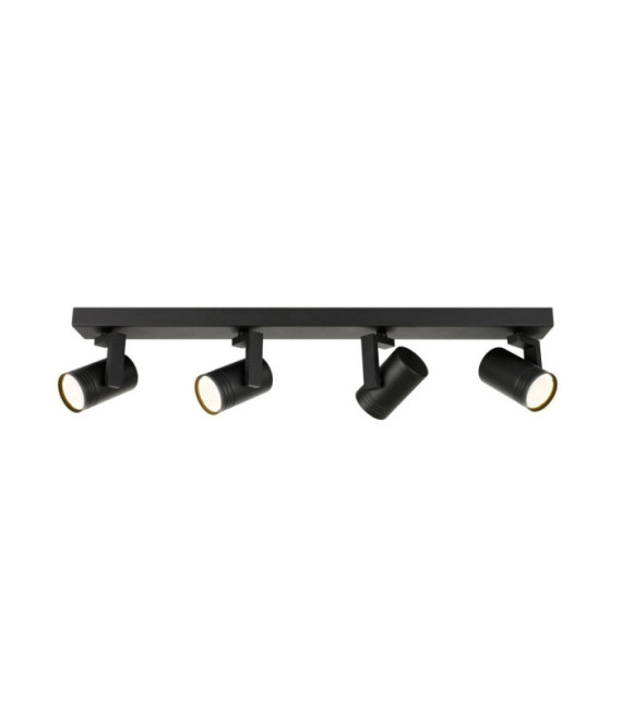 Barra de foco Spiela Acero, Aluminio Negro