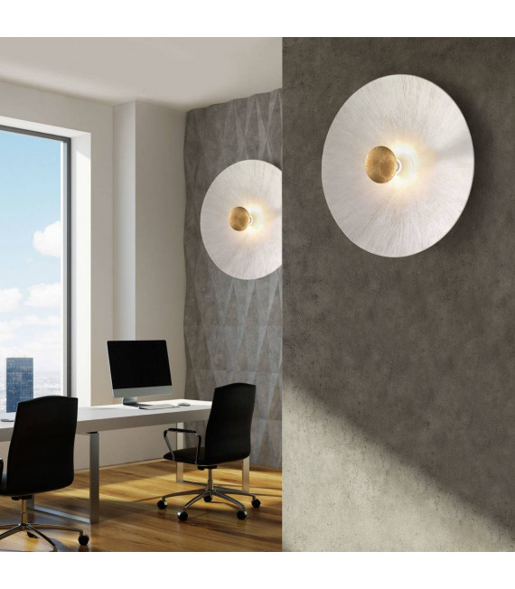 Aplique de pared MOON blanco mate 1 bombilla