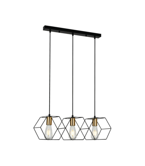 Suspension Aina Acier Noir