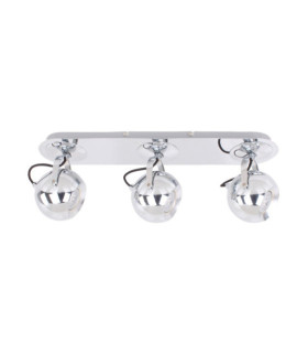 Barre de spots James Alliage métallique Chrome