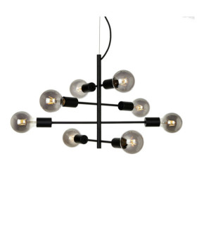 Suspension Portel Acier Noir