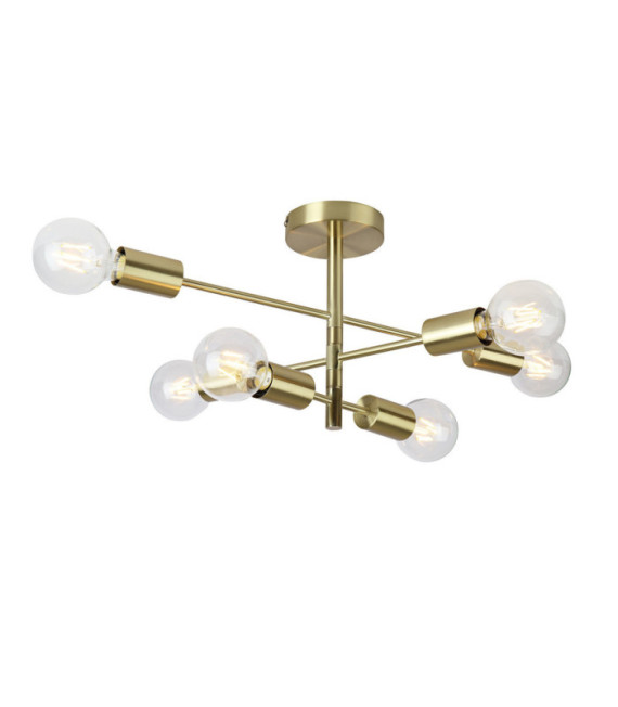 Plafonnier Atlantico Acier Laiton