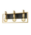 Primero wall light Steel Gold, Matt Black
