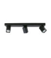 Senova spotlight bar Sandblasted black aluminum