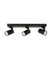 Barre de spots Spiela Acier,Aluminium Noir