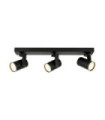 Barre de spots Spiela Acier,Aluminium Noir
