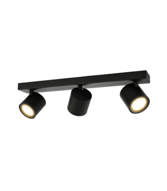 Karlota barra de foco Acero, Aluminio Negro