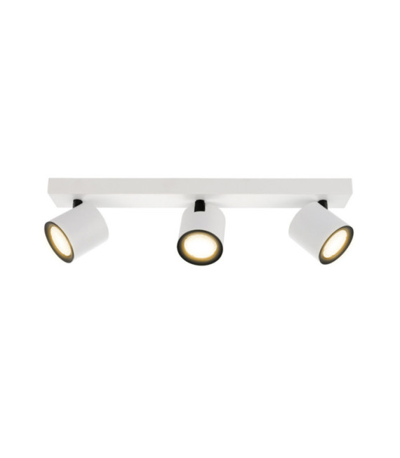 Karlota spotlight bar Steel, White Aluminum, Black