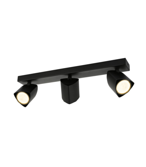 Barre de spots Merusa Acier,Aluminium Noir