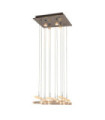 Diamond Pendant Glass, Chrome metal alloy