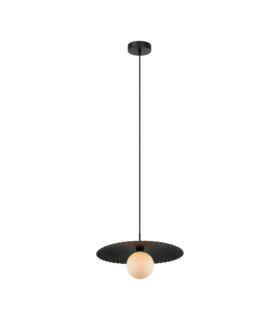 Suspension Malor Verre,Acier Noir