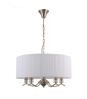 Suspension Ferlena Verre,Acier,Tissu Antique Bronze