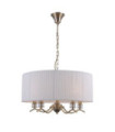 Ferlena Pendant Lamp Glass, Steel, Antique Bronze Fabric