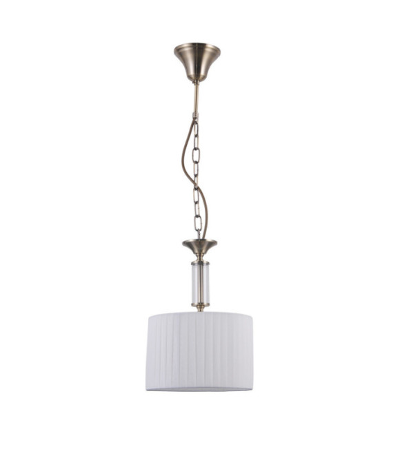 Suspension Ferlena Verre,Acier,Tissu Antique Bronze