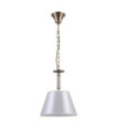 Solana Pendant Lamp Glass, Steel, Antique Bronze Fabric