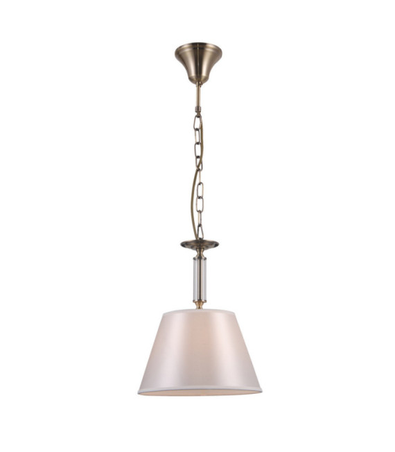 Suspension Solana Verre,Acier,Tissu Antique Bronze