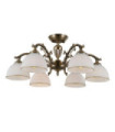 Feneza Ceiling Light Glass, Steel, Aluminum Antique Bronze