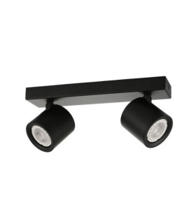 Karlota foco Acero, Aluminio Negro