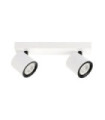 Karlota Spotlight Steel, White Aluminum, Black