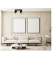Spot Merusa Acier,Aluminium Noir
