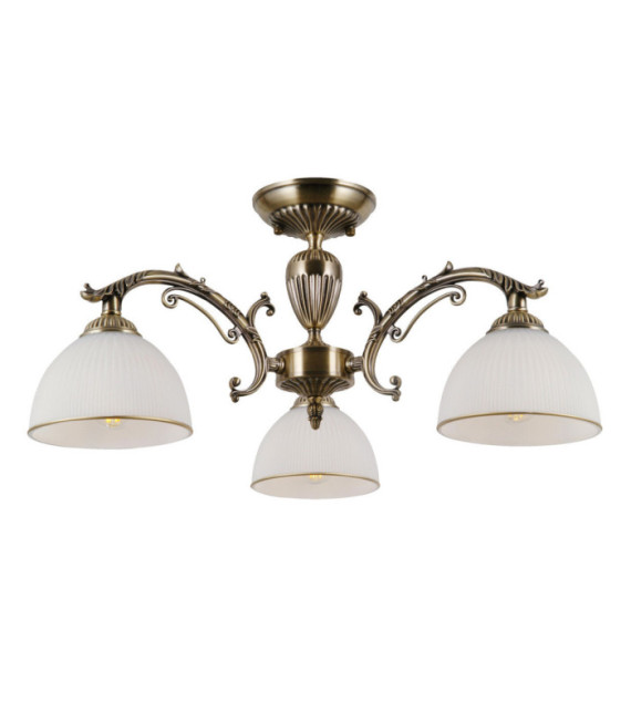 Feneza Ceiling Light Glass, Steel, Aluminum Antique Bronze