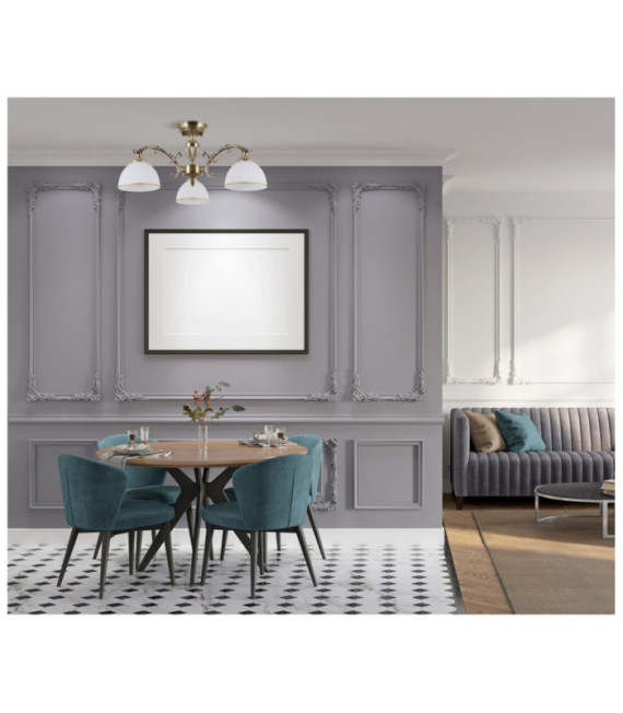Feneza Ceiling Light Glass, Steel, Aluminum Antique Bronze
