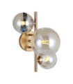 Canello wall light Glass, Steel Honey Brass