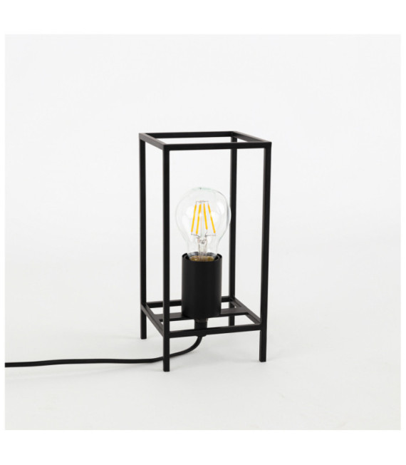 Melando Portable Floor Lamp Matte Black Steel