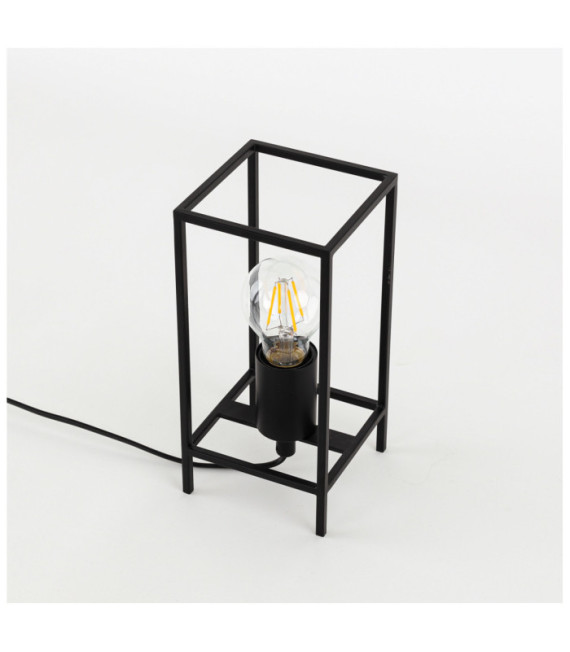 Lampada da terra portatile Melando in acciaio nero opaco
