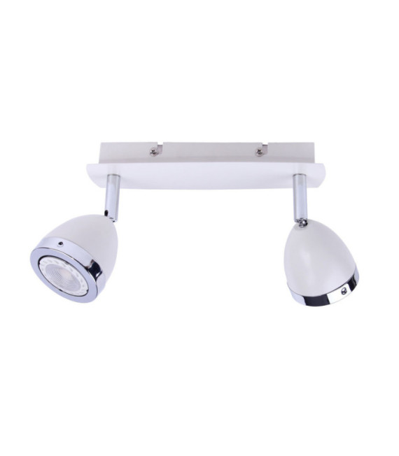 Calasa Spotlight Steel Matt white, chrome ring