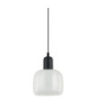 Suspension Lamezia Verre,Acier Noir