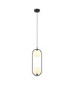 Lupus Pendant Lamp Glass, White Steel, Black
