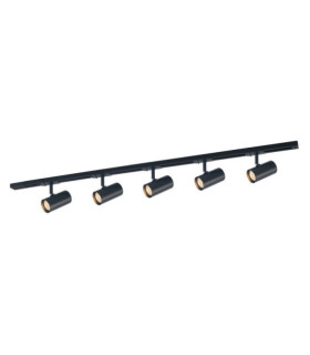 Marvi spotlight bar Plastic, steel, aluminum Matt Black