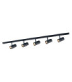 Marvi spotlight bar Plastic, steel, aluminum Matt Black