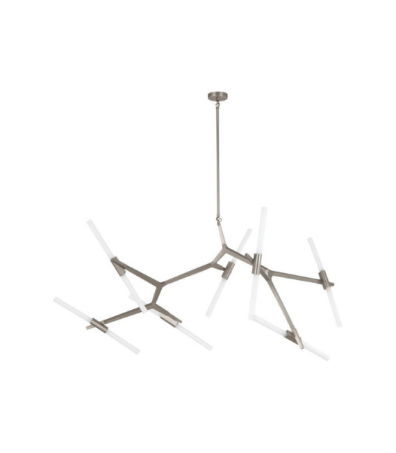 Lámpara colgante Starck Vidrio, acero, aluminio Níquel