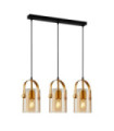 Nanesma Pendant Glass, Steel Gold