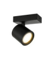Karlota spotlight Steel, Aluminum Black