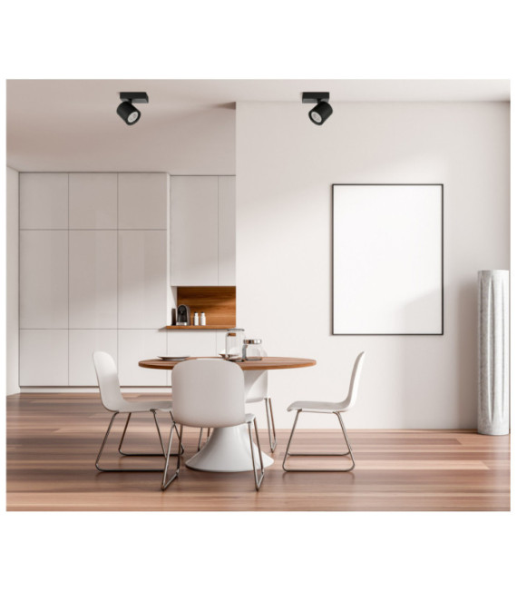 Spot Karlota Acier,Aluminium Noir