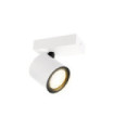 Karlota Spotlight Steel, White Aluminum, Black
