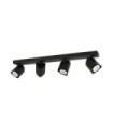 Barre de spots Merusa Acier,Aluminium Noir