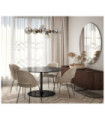Suspension Molite Verre,Acier Miel Laiton