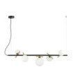 Reverso Pendant Glass, Black Steel, Gold